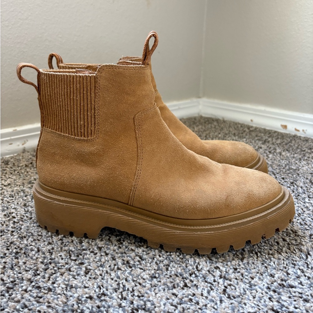 Tan Suede Ankle Boots